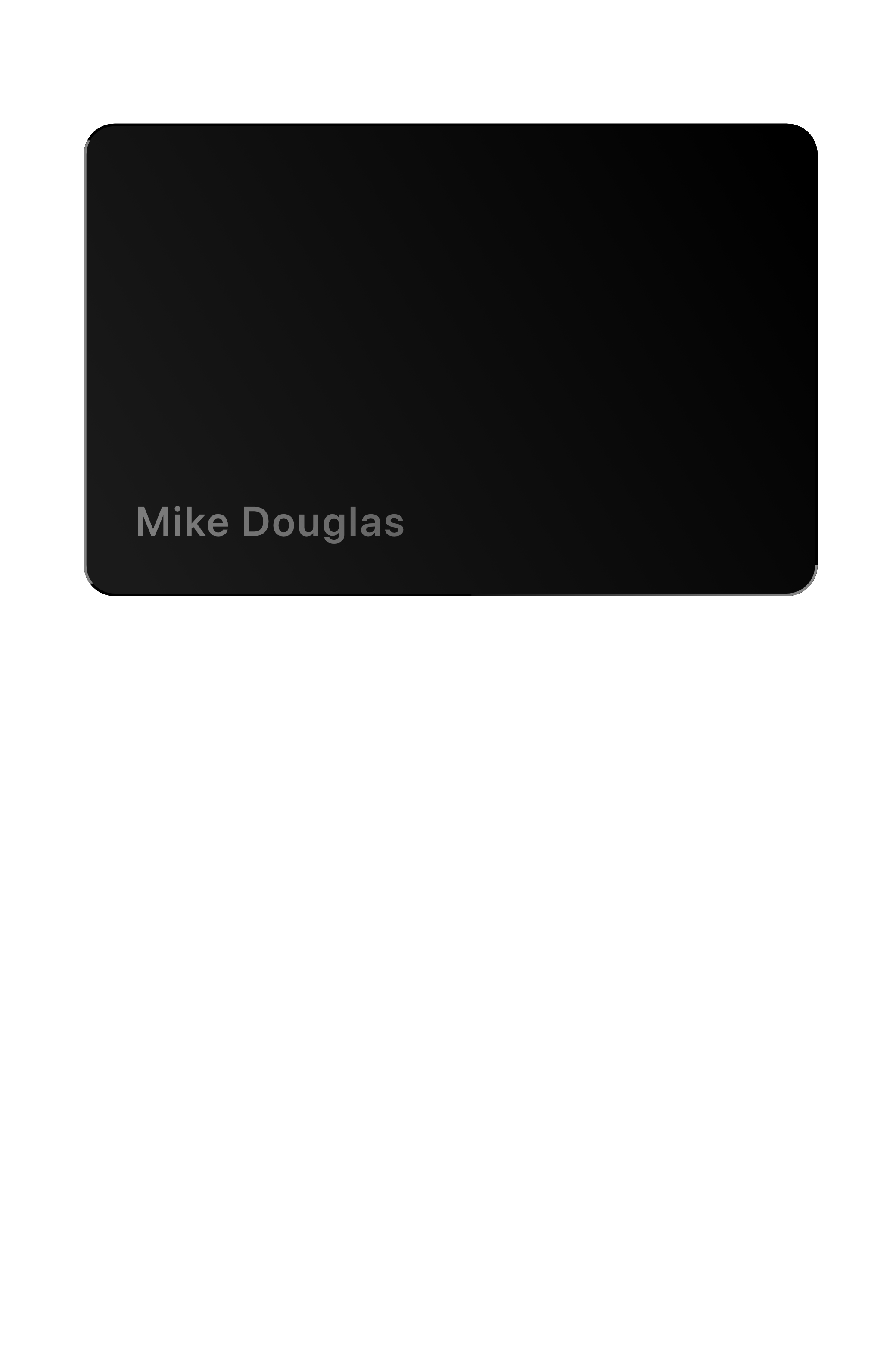 Physical Stainless Steel Card - Endless opportunities