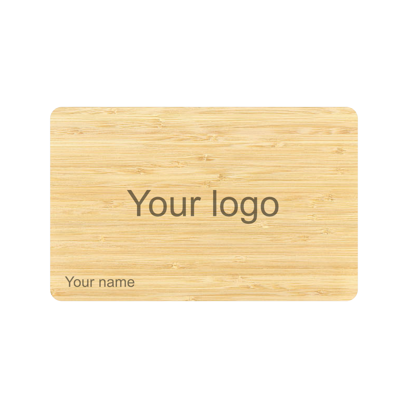 Custom Bamboo smart card